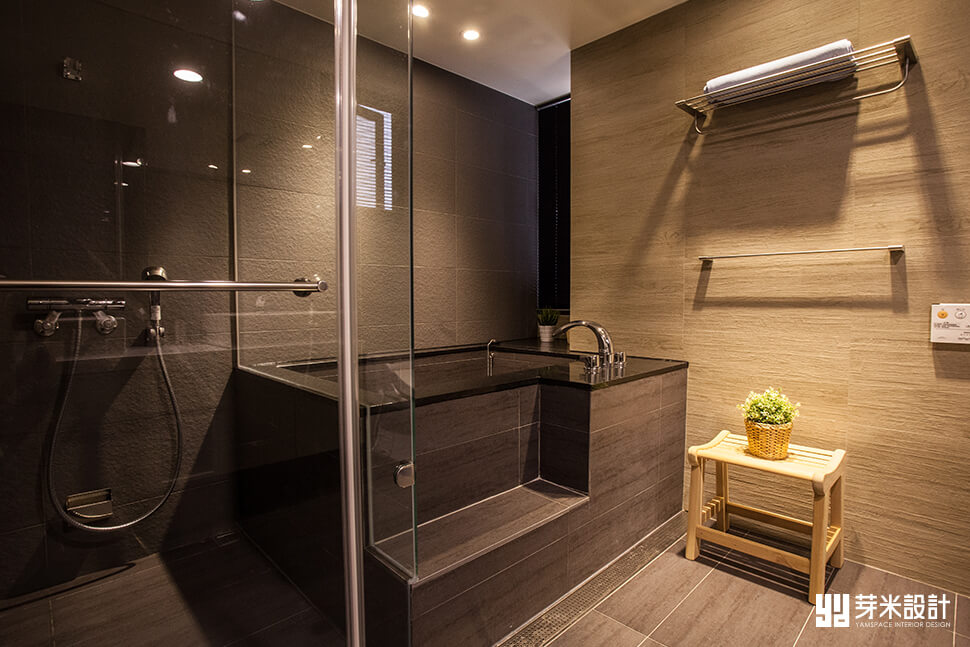 乾溼分離石材浴缸-台中室內設計推薦