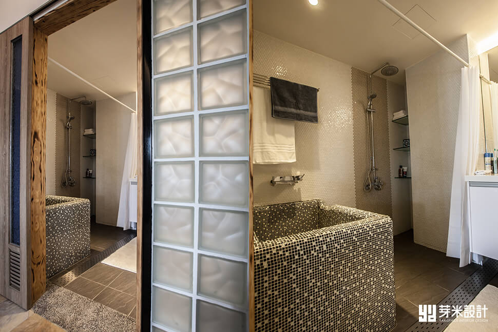 加快排水的微傾斜浴室地板-台中室內設計公司