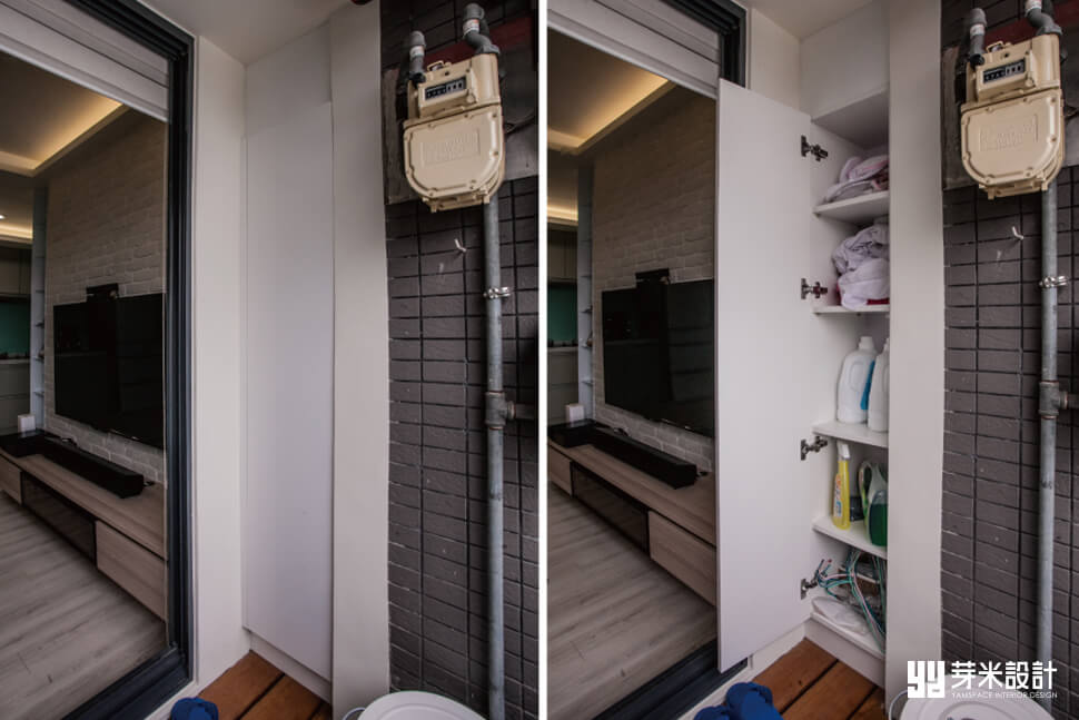 陽台收納櫃設計-小空間設計