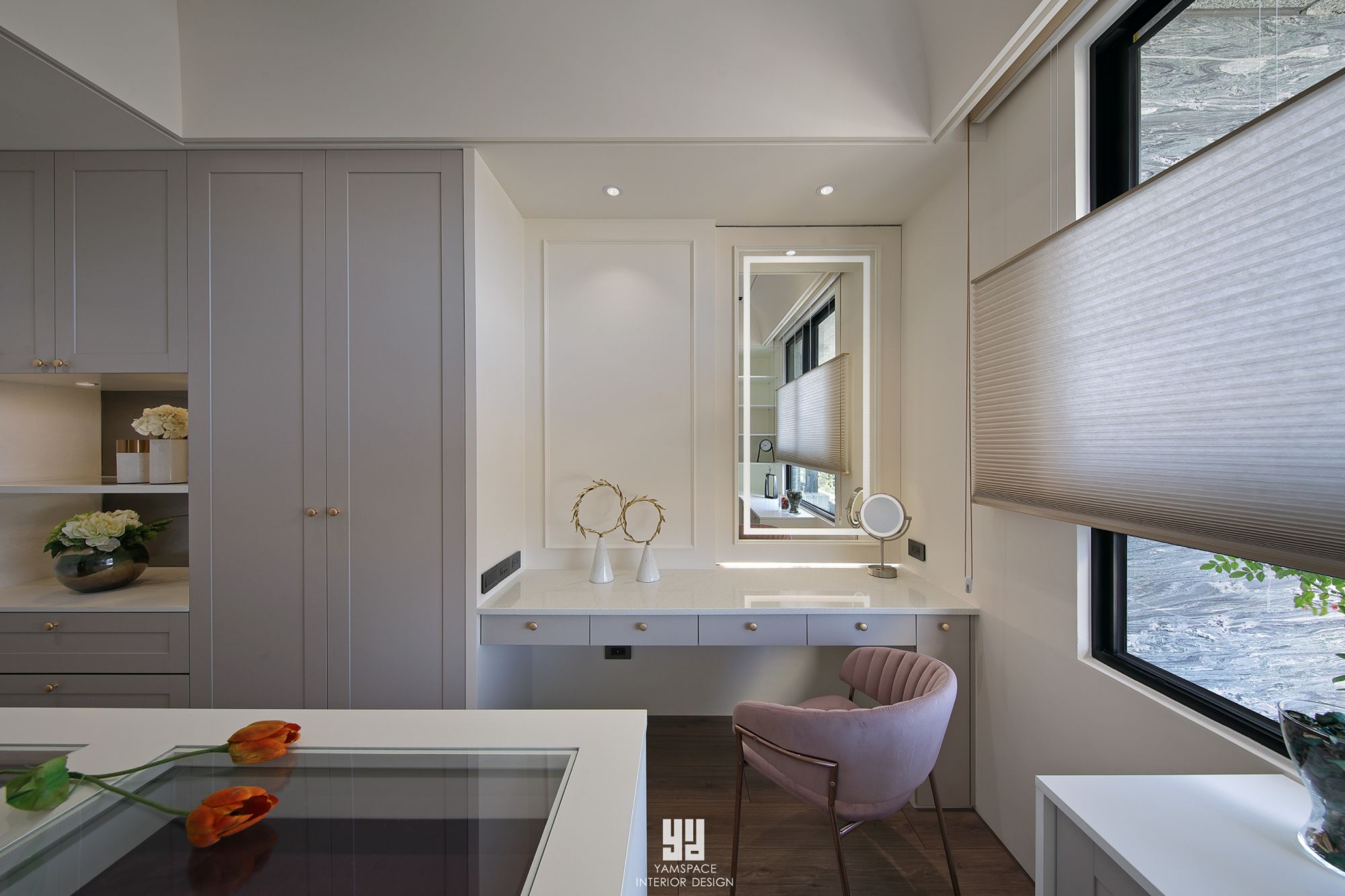 空間寬敞的化妝桌-華廈住宅空間設計案例