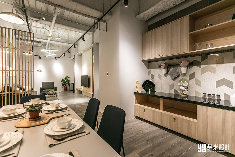 用餐區域精美整齊的設計-loft室內設計