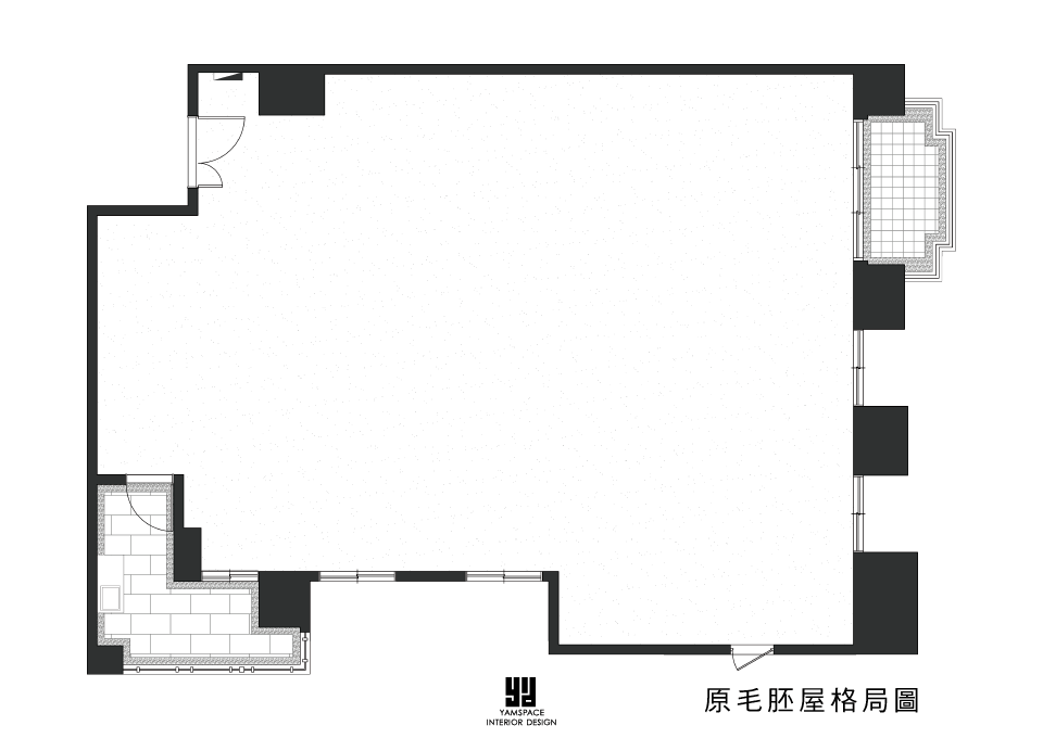 原始毛胚屋格局圖-芽米設計案例精選