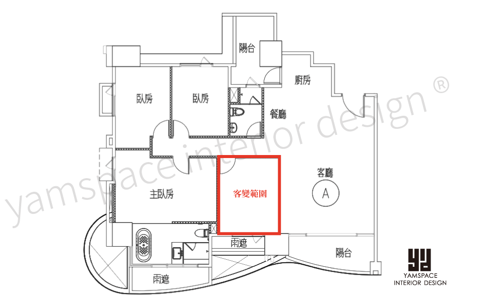 台中預售屋客變推薦，臥室改半開放書房