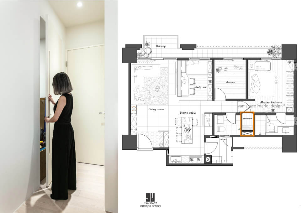 預售屋客變原先格局，增加收納機能-惠宇一森青